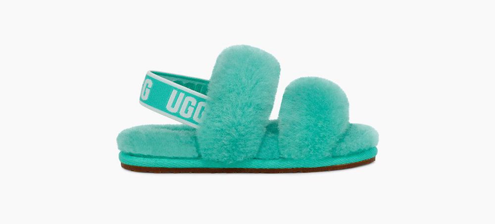 Ugg Slippers Canada - Ugg Kids' Oh Yeah Turquoise